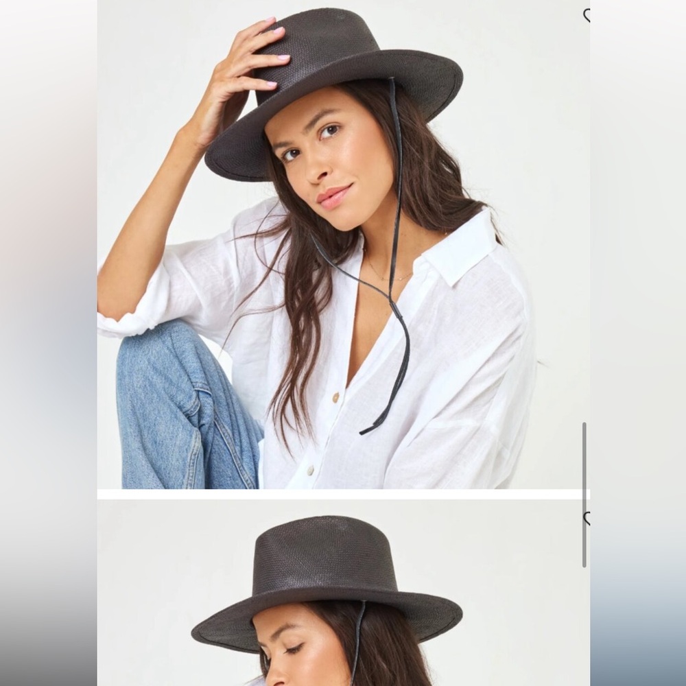 L*Space Yara Black Women's Hat. BNWT